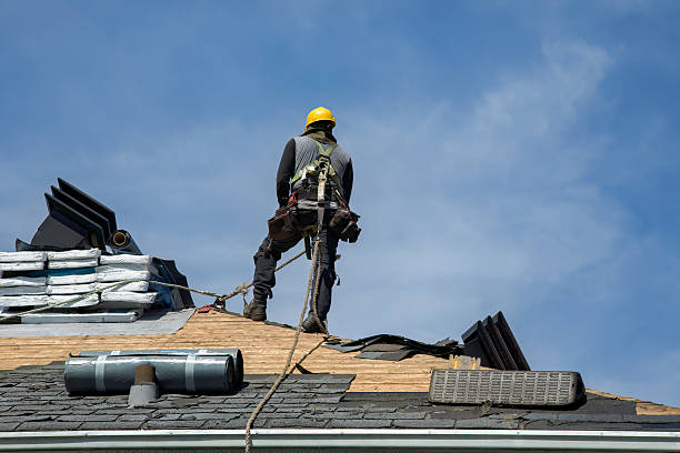 Professional Gutter Installation technician working in Salem, OH